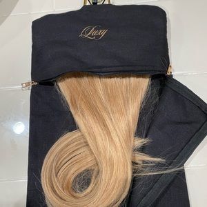 Luxy hair extensions dirty blonde halo weft